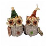 Decorative Fabric Owl Figures