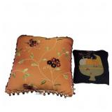 Decorative Embroidered and Appliquï¿½ Pillows