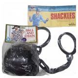 Plastic Costume Shackles and Ball and Chain