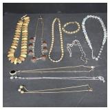 Costume Jewelry Necklaces and Brace
