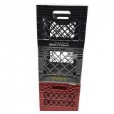 Plastic Dairy Crates, Prairie Farms and Pevely