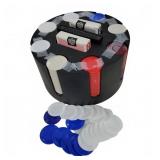 Poker Chip Carousel With Chips and Playing Cards