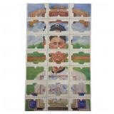 Donruss 1983 Diamond King Ty Cobb Puzzle