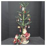 Santa Figurines and Christmas Tree Decor