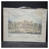 Sacramento City 1850 Lithograph Print