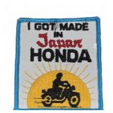 Honda I Got Made In Japan Embroidered Patch