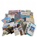 Ephemera Lot With Magazines, Map Guides