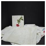 Embroidered Linen and Lace Handkerchiefs