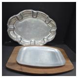 Gladmark and Wilton Armetale Serving Trays