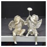 Gilded Winged Cherub Figurines