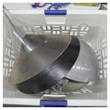 Baffles and Plastic Laundry Basket