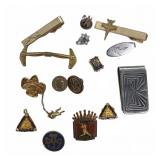 Vintage Pins, Tie Bars, and Money Clip