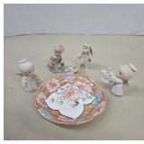 Figurines and Sevres Decorative Plate