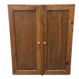 Wooden Wall-Mounted Display Cabinet