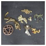 Themed Metal Brooches Collection
