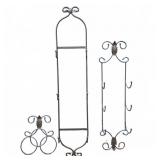 Metal Scrollwork Wall and Wine Racks