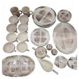 Vernon Ware Brown Brush Stroke Dinnerware