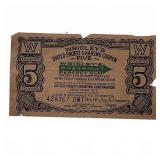 Wrigley's United Profit-Sharing Coupon Five