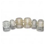 Clear Glass Electrical Insulators Assortment