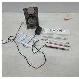 Desktop Speaker With Stylus Pens