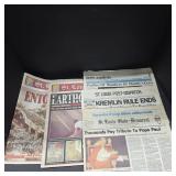 Historic Newspaper Front Pages