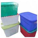 Plastic Storage Tubs Assortment