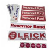 1970s Political Campaign Bumper Stickers