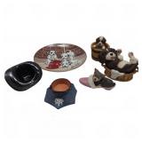 Princeton Gallery Dog Porcelain Figurines and Fire