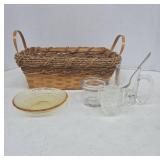 Glassware and Basket Set