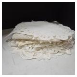 White Lace and Linen Doilies