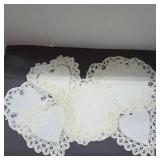 Lace Doilies With Heart Motif