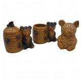 Arinbee San Francisco Ceramic Honey Jars