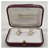 Majorica .925 Gold Plated Double Pearl Earrings