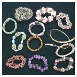 Stone & Beaded Bracelet Collection
