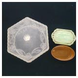Hexagonal Floral Engraved Box Plastic Box