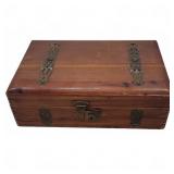 Wooden Box with Brass Hardware