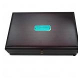 Wood Jewelry Box with Lined Interior