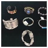 Costume Bracelets Mixed Metal & Stone