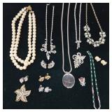 Vintage Necklace & Costume Jewelry Set