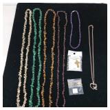 Stone Chip Necklaces & Pendant Jewelry Assortment