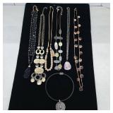 Costume Jewelry Necklaces Mixed Materials