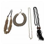 Beaded, Chain & Carved Bead Necklaces
