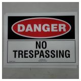 4 Danger No Trespassing Signs