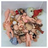 Vintage Doll Parts & Heads Mixed Lot