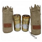 L.L.Bean Brass Fly Boxes w/ Felt Cases