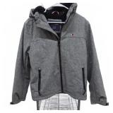 Tommy Hilfiger Gray Hooded Jacket Size Small