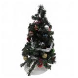 Artificial Tabletop Christmas Tree Decorated