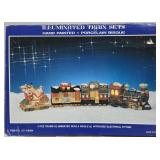 Porcelain Bisque Hand Painted Train Set