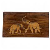 G.P. Sameer India Wood Box With Elephant Inlay