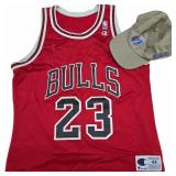 Champion Bulls Jordan 23 Jersey & 2001 NCAA Hat